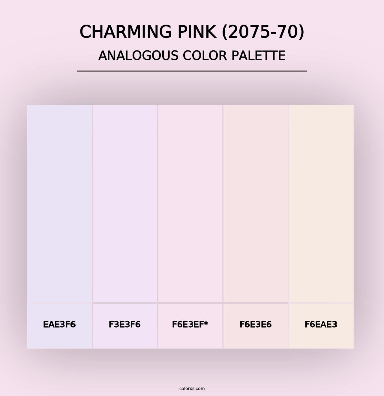 Charming Pink (2075-70) - Analogous Color Palette