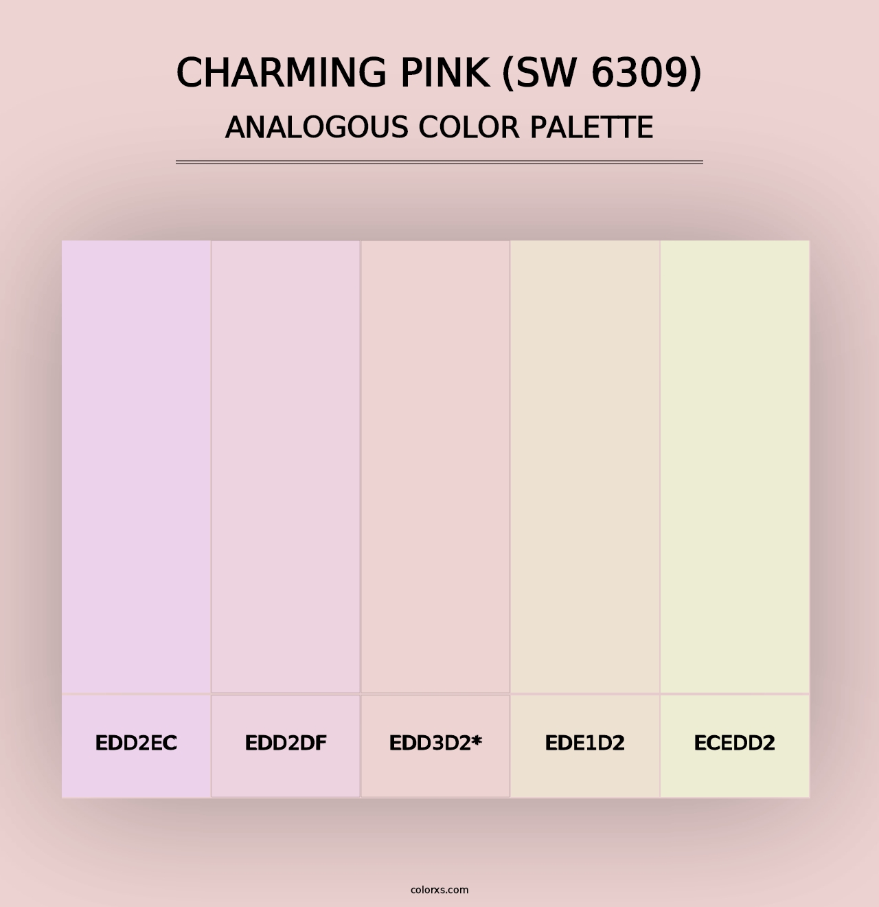 Charming Pink (SW 6309) - Analogous Color Palette