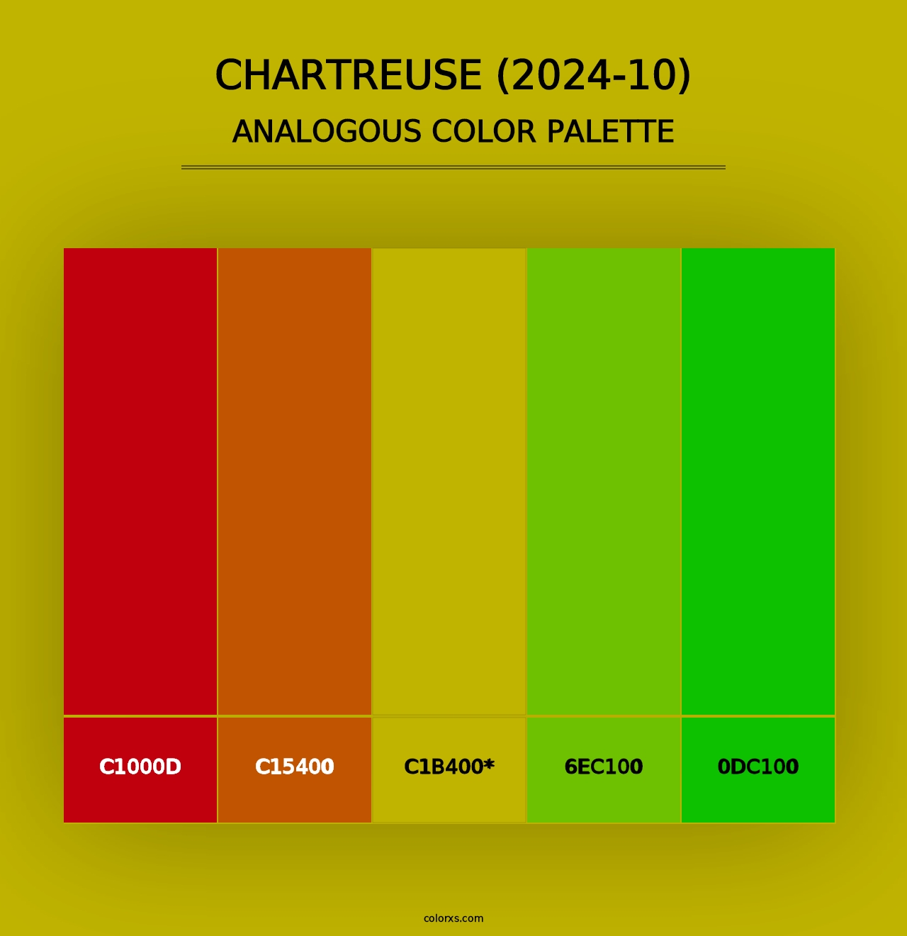 Chartreuse (2024-10) - Analogous Color Palette