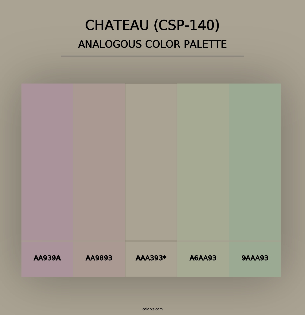 Chateau (CSP-140) - Analogous Color Palette