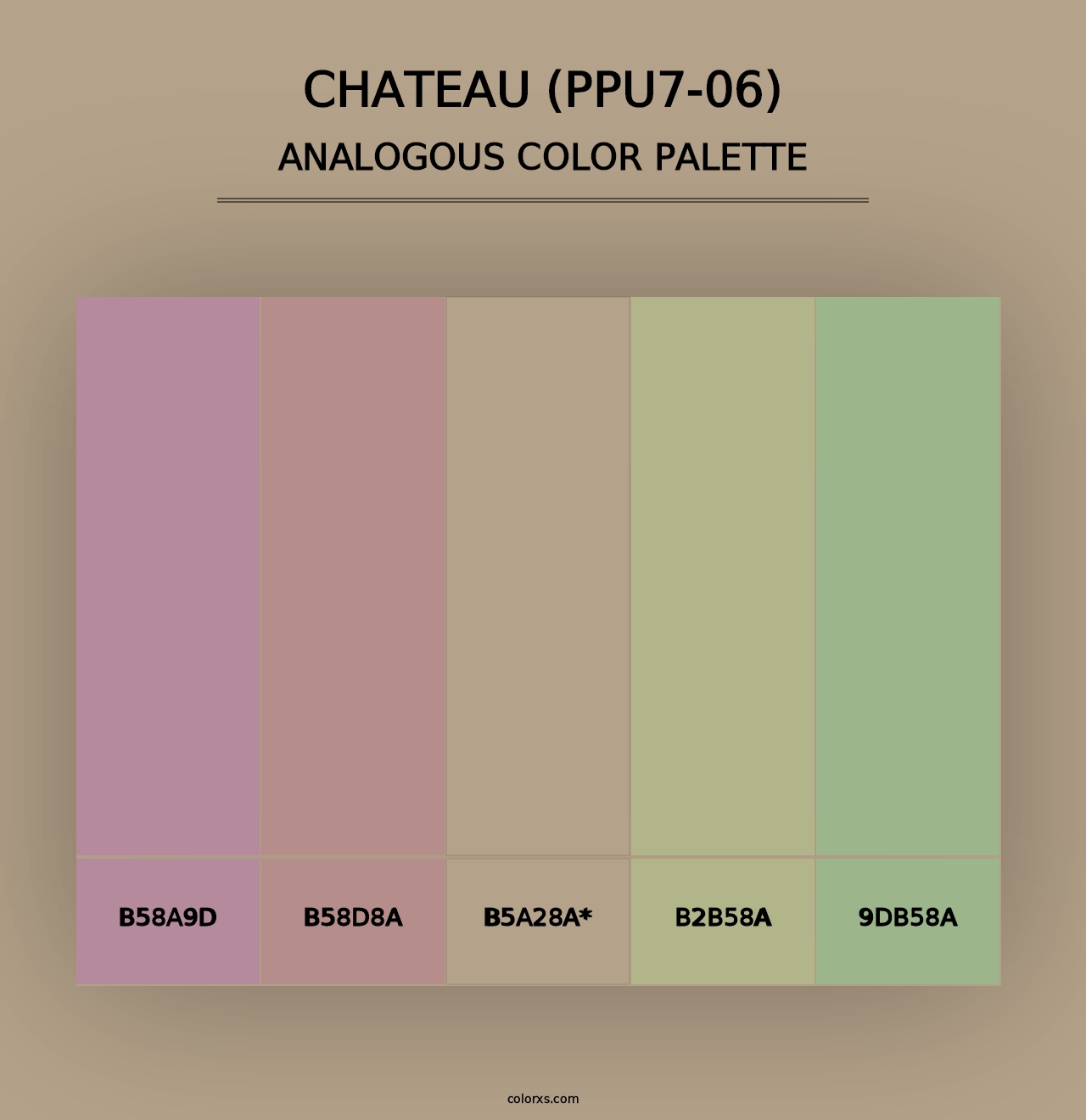 Chateau (PPU7-06) - Analogous Color Palette