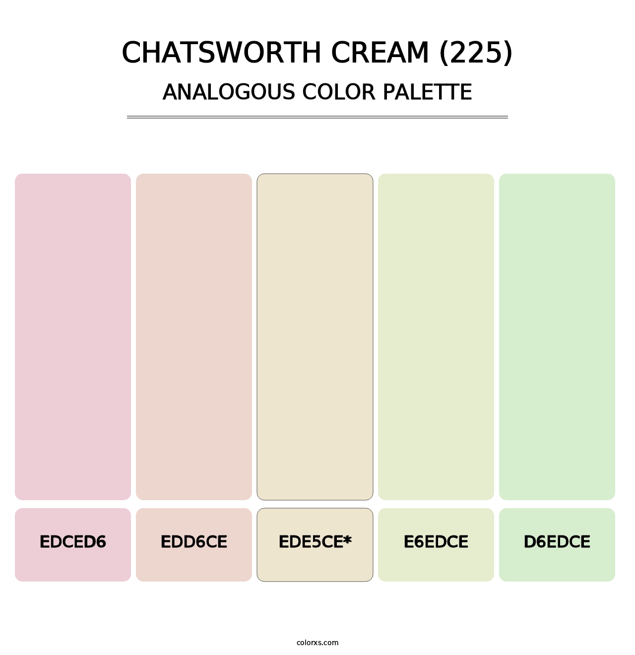 Chatsworth Cream (225) - Analogous Color Palette