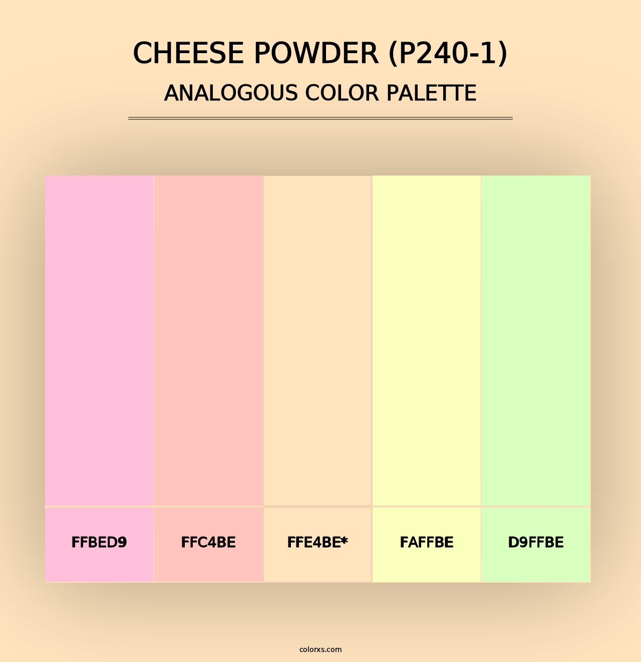 Cheese Powder (P240-1) - Analogous Color Palette