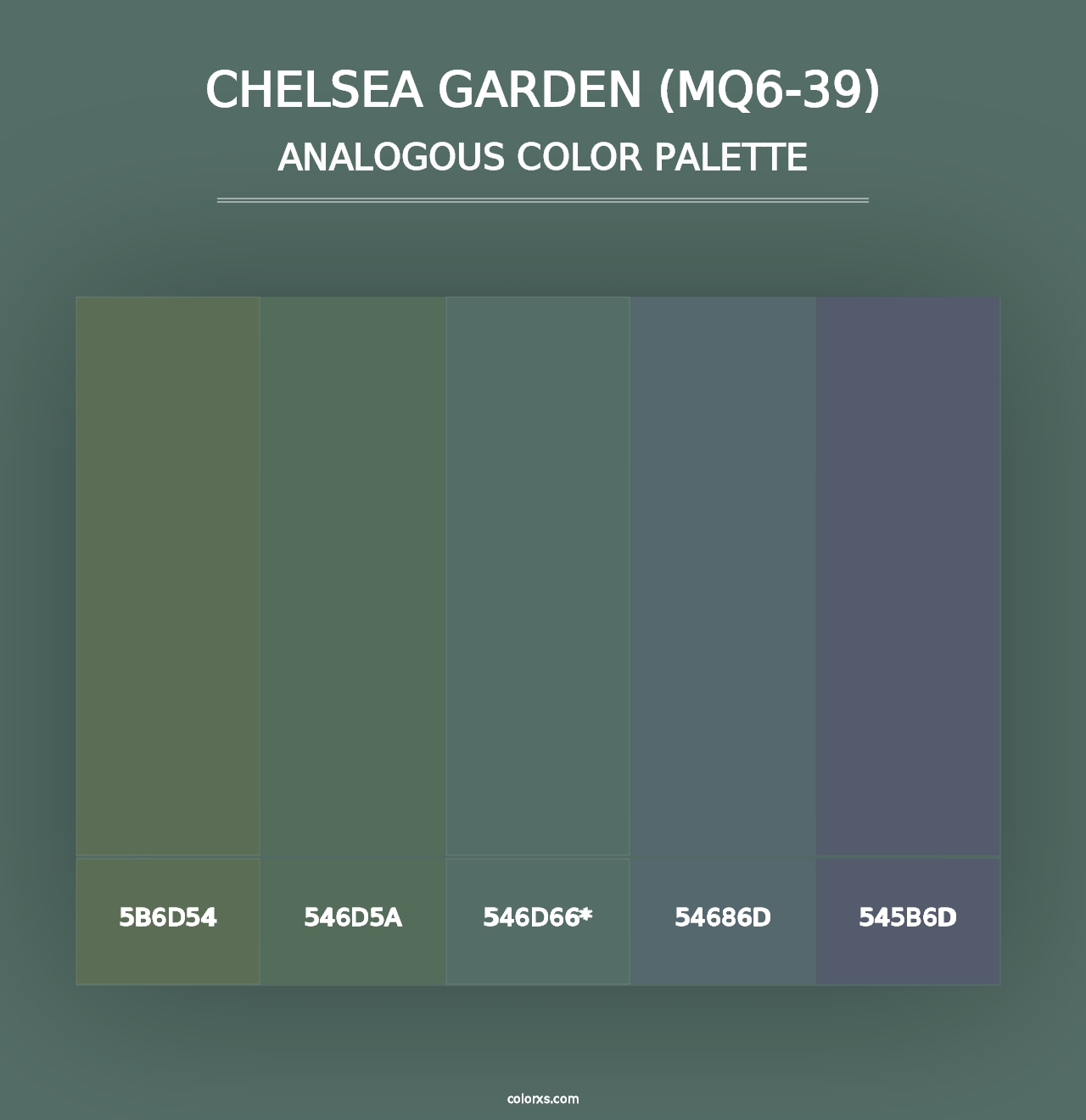 Chelsea Garden (MQ6-39) - Analogous Color Palette