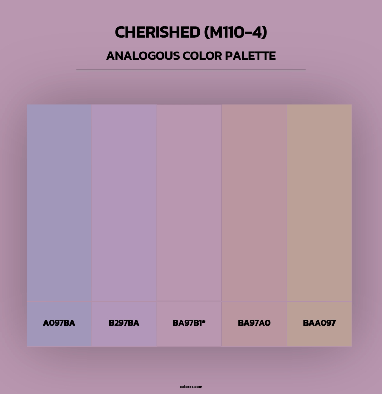 Cherished (M110-4) - Analogous Color Palette