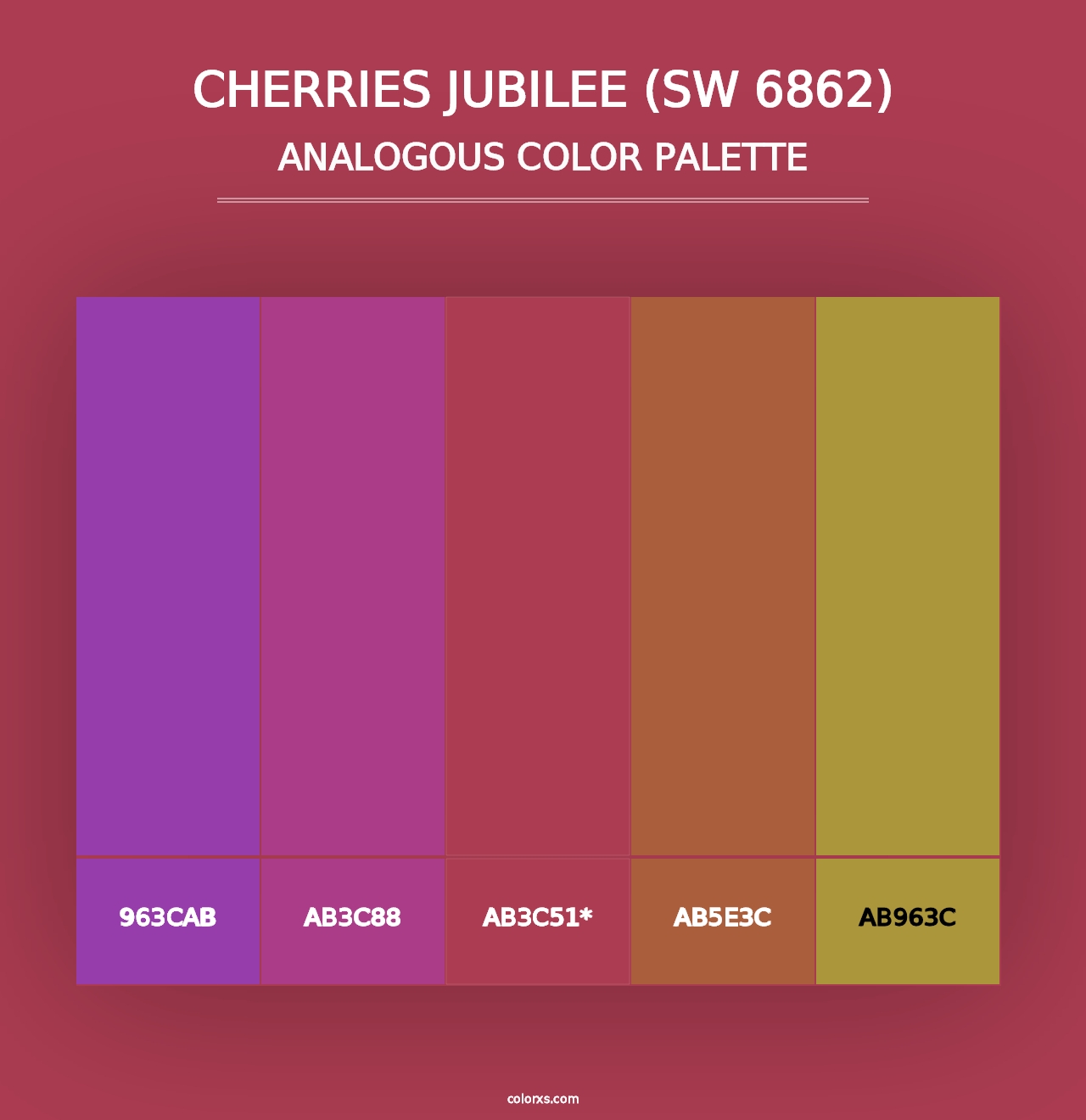 Cherries Jubilee (SW 6862) - Analogous Color Palette