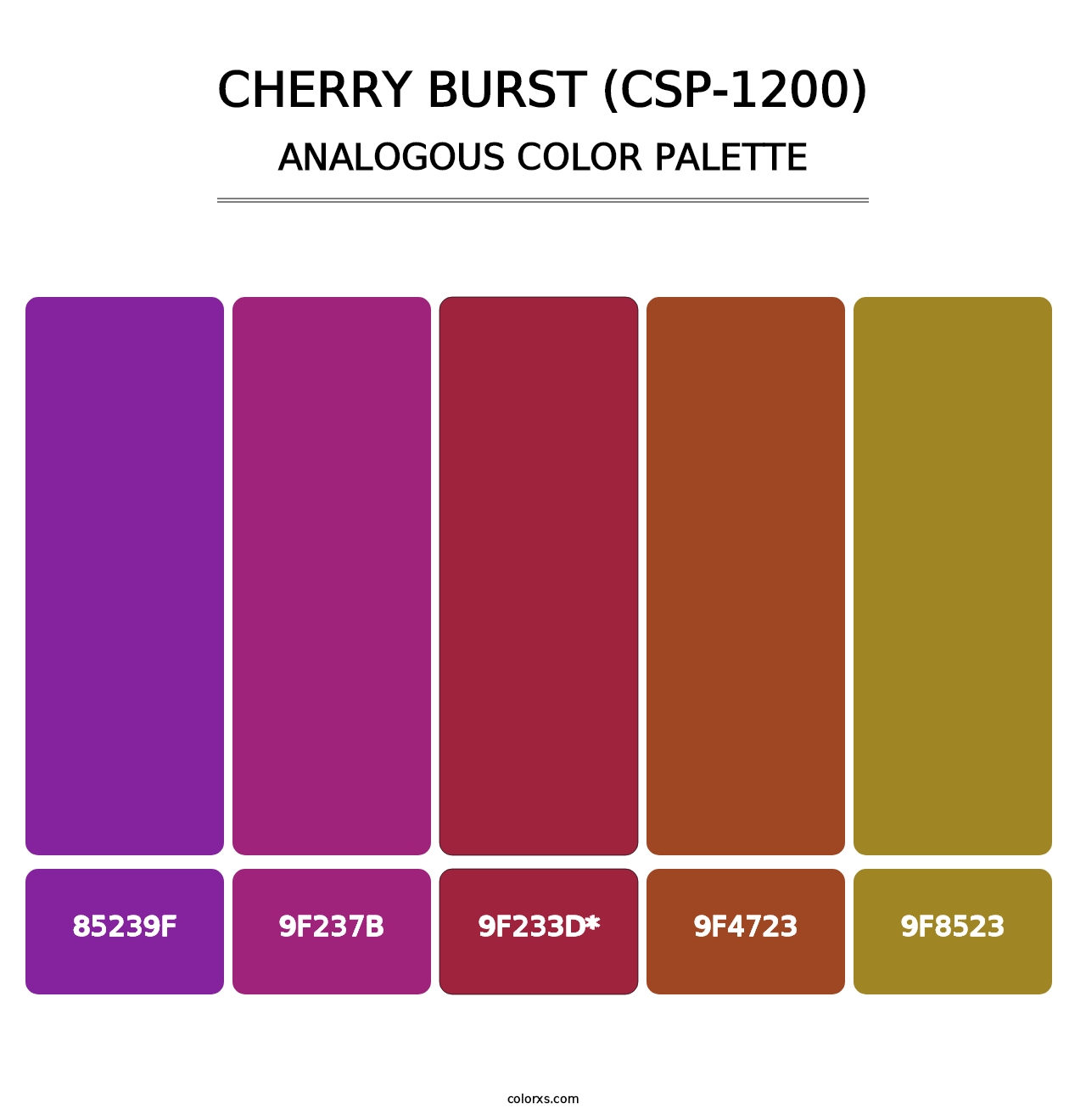 Cherry Burst (CSP-1200) - Analogous Color Palette