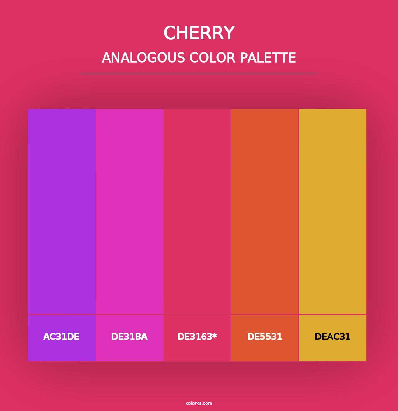 Cherry - Analogous Color Palette