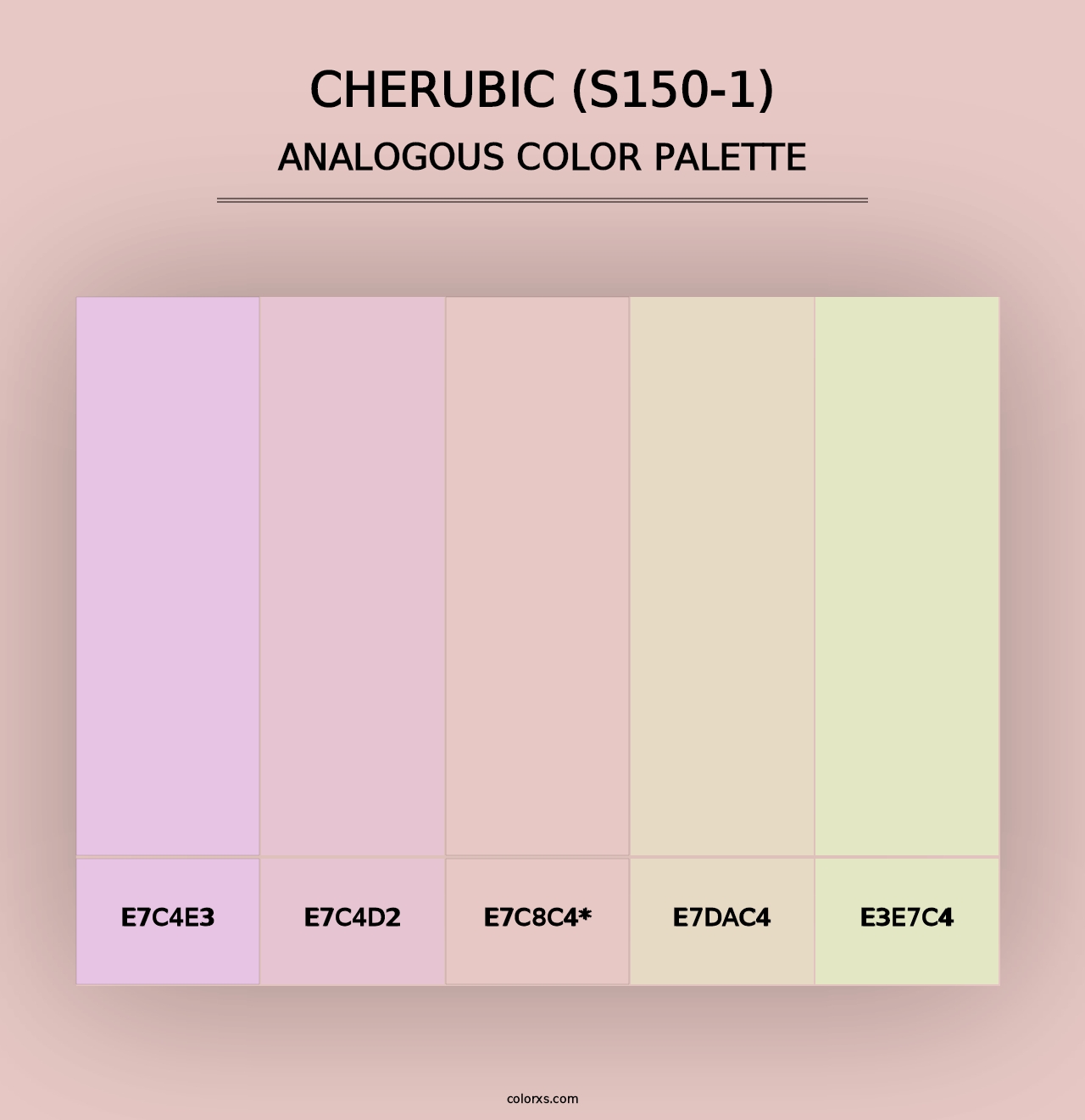 Cherubic (S150-1) - Analogous Color Palette