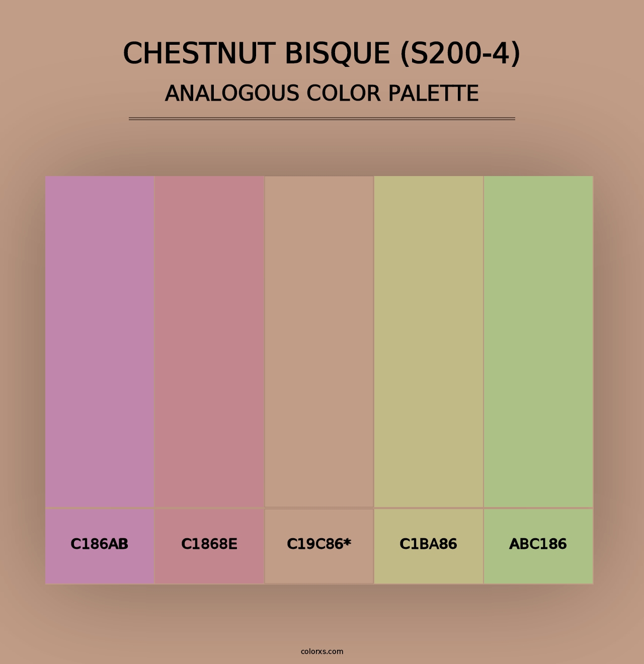 Chestnut Bisque (S200-4) - Analogous Color Palette