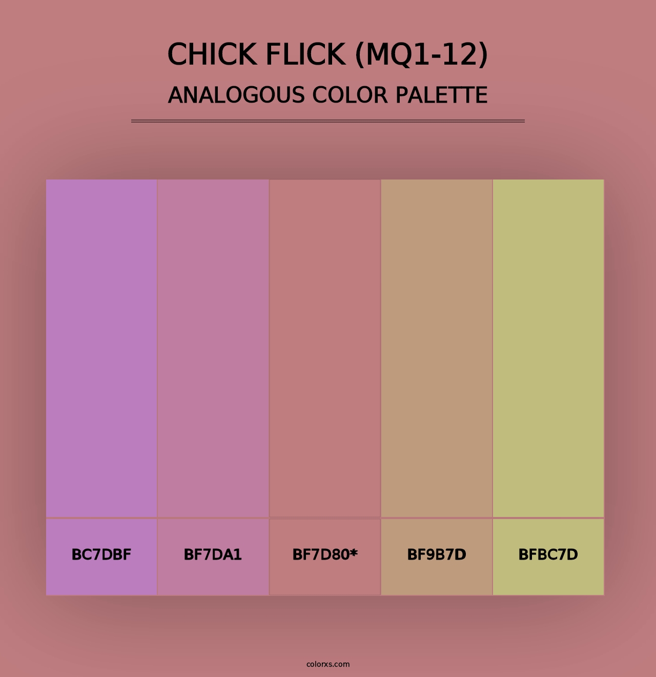 Chick Flick (MQ1-12) - Analogous Color Palette