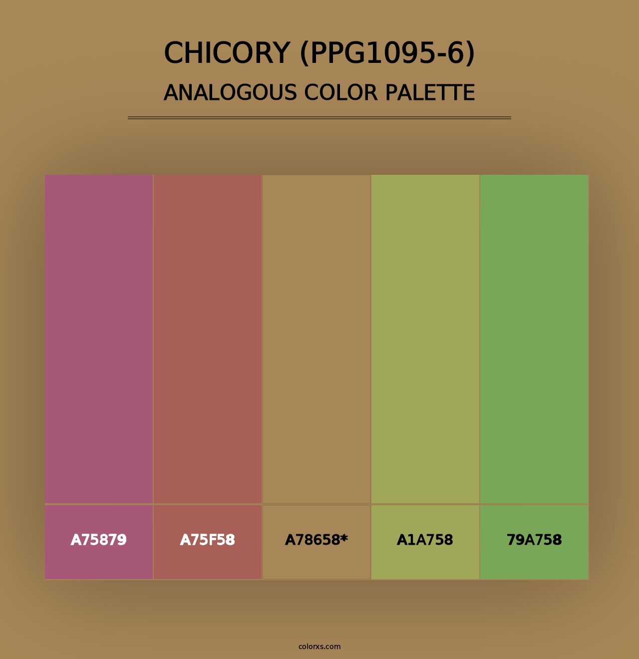 Chicory (PPG1095-6) - Analogous Color Palette