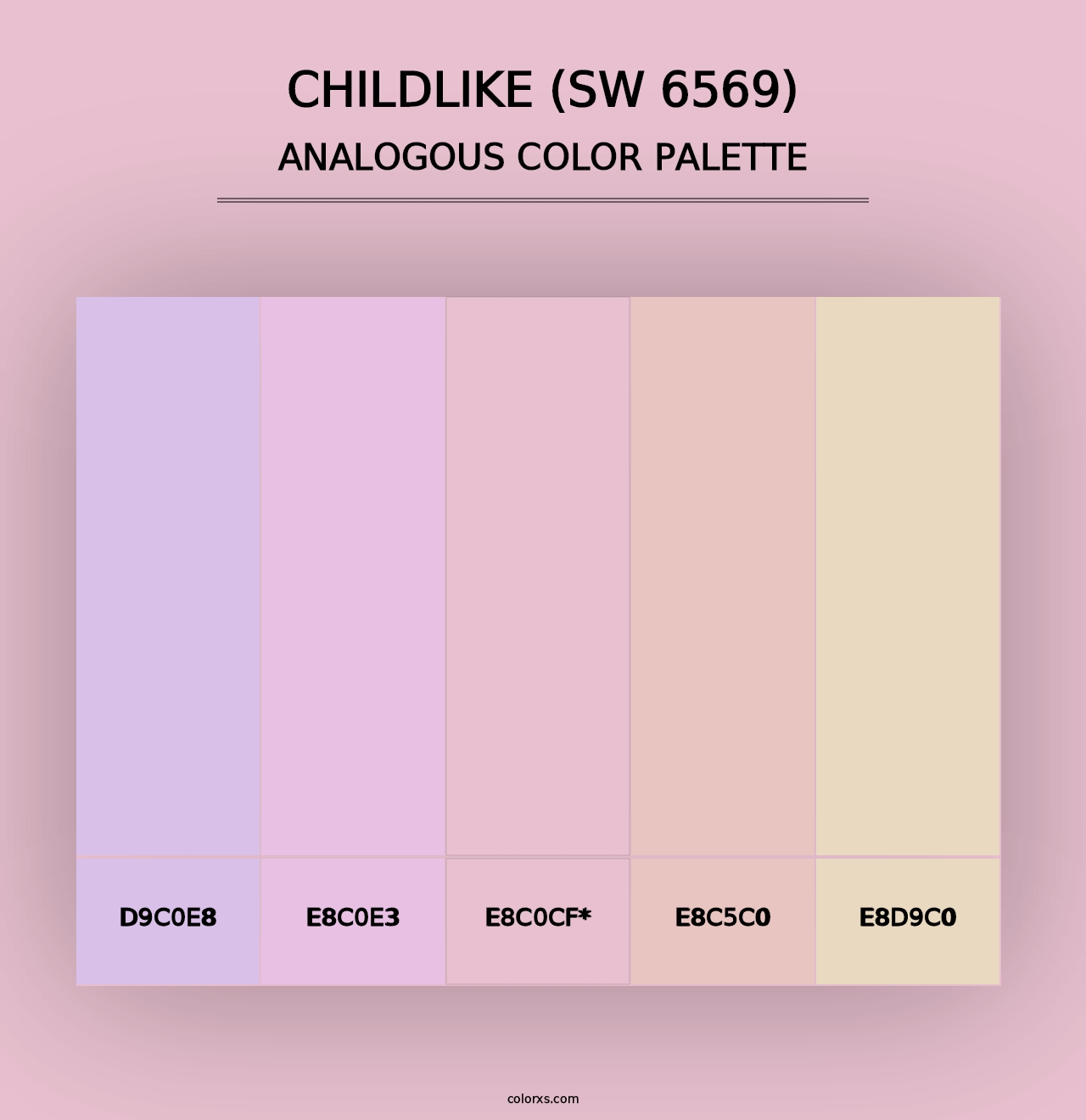 Childlike (SW 6569) - Analogous Color Palette