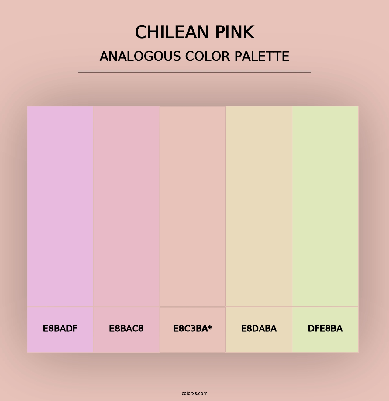 Chilean Pink - Analogous Color Palette