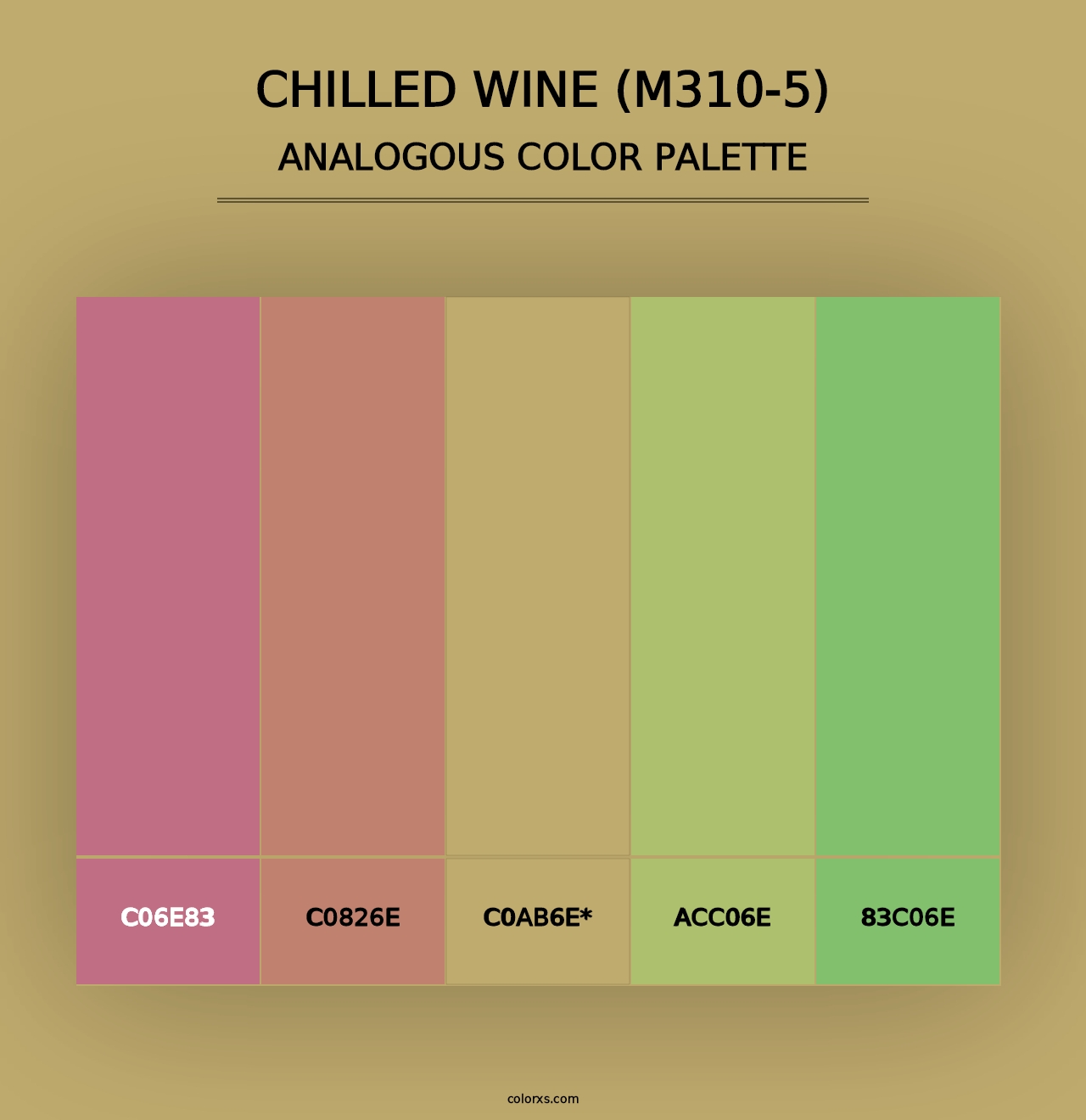 Chilled Wine (M310-5) - Analogous Color Palette