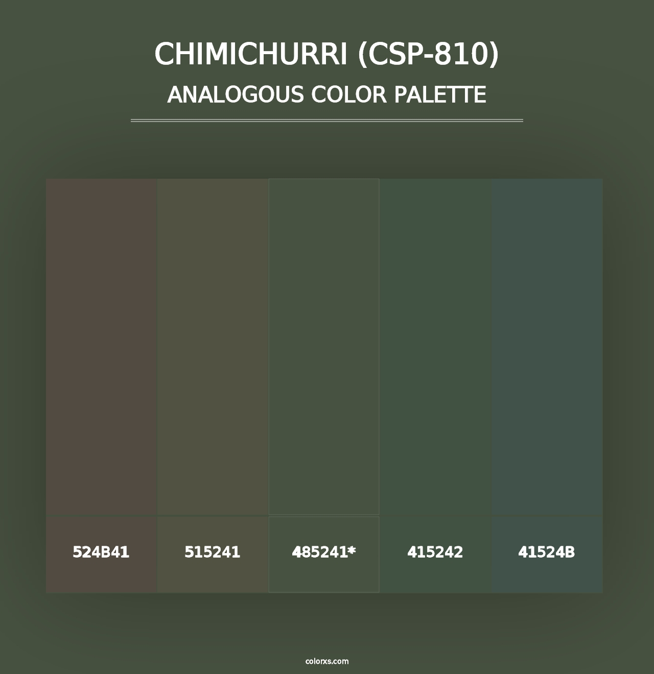 Chimichurri (CSP-810) - Analogous Color Palette