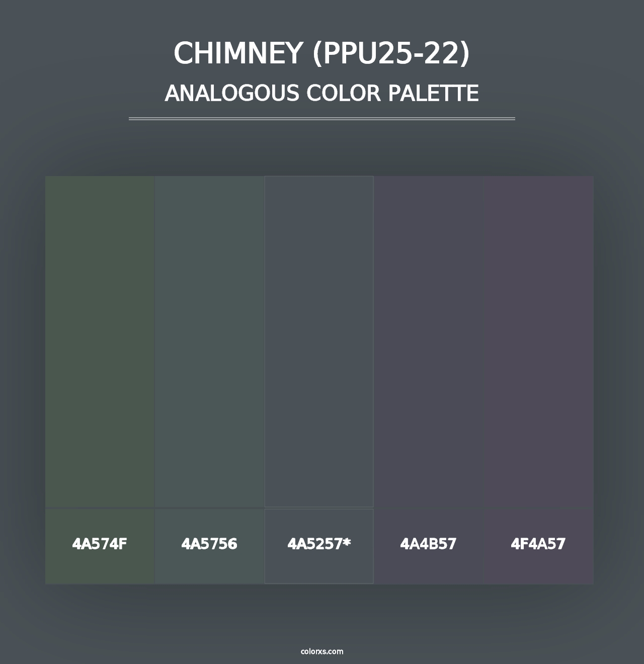 Chimney (PPU25-22) - Analogous Color Palette