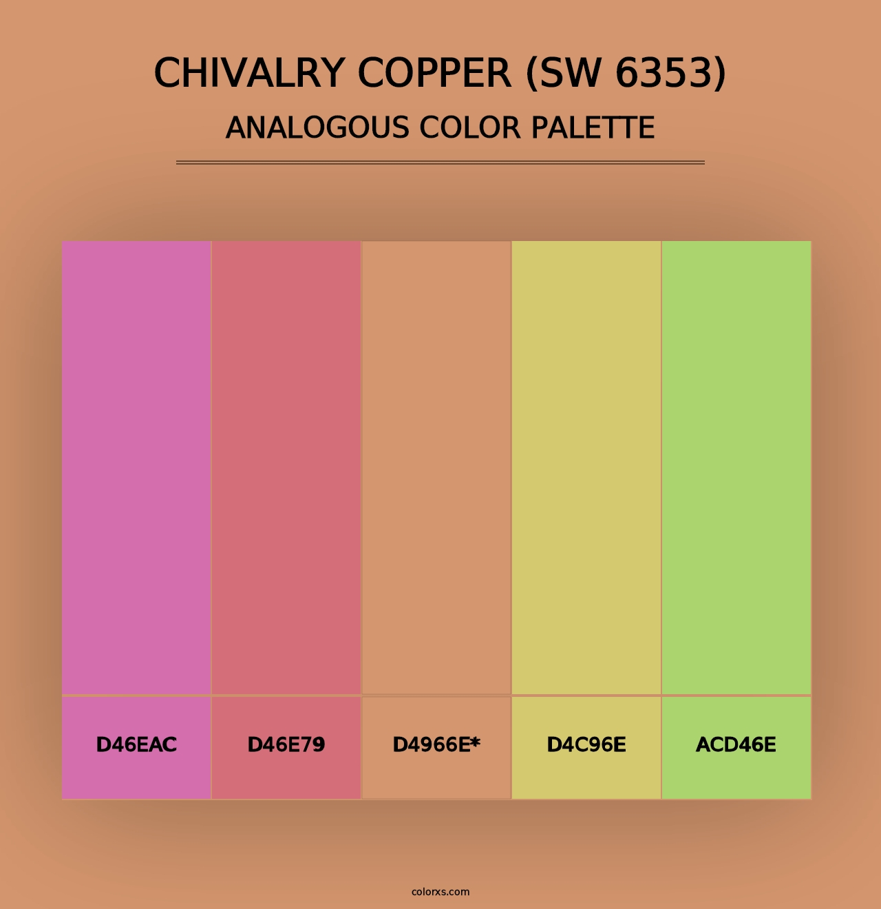 Chivalry Copper (SW 6353) - Analogous Color Palette