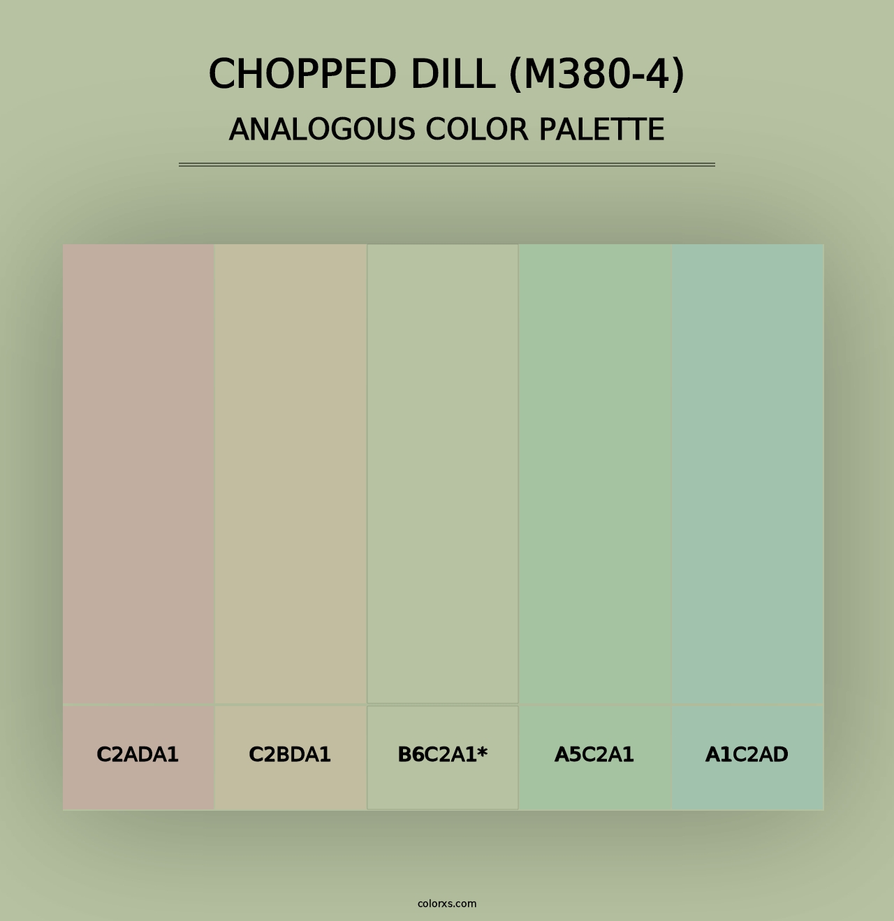 Chopped Dill (M380-4) - Analogous Color Palette