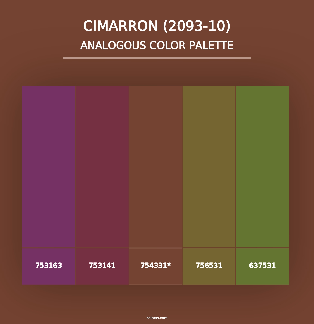 Cimarron (2093-10) - Analogous Color Palette