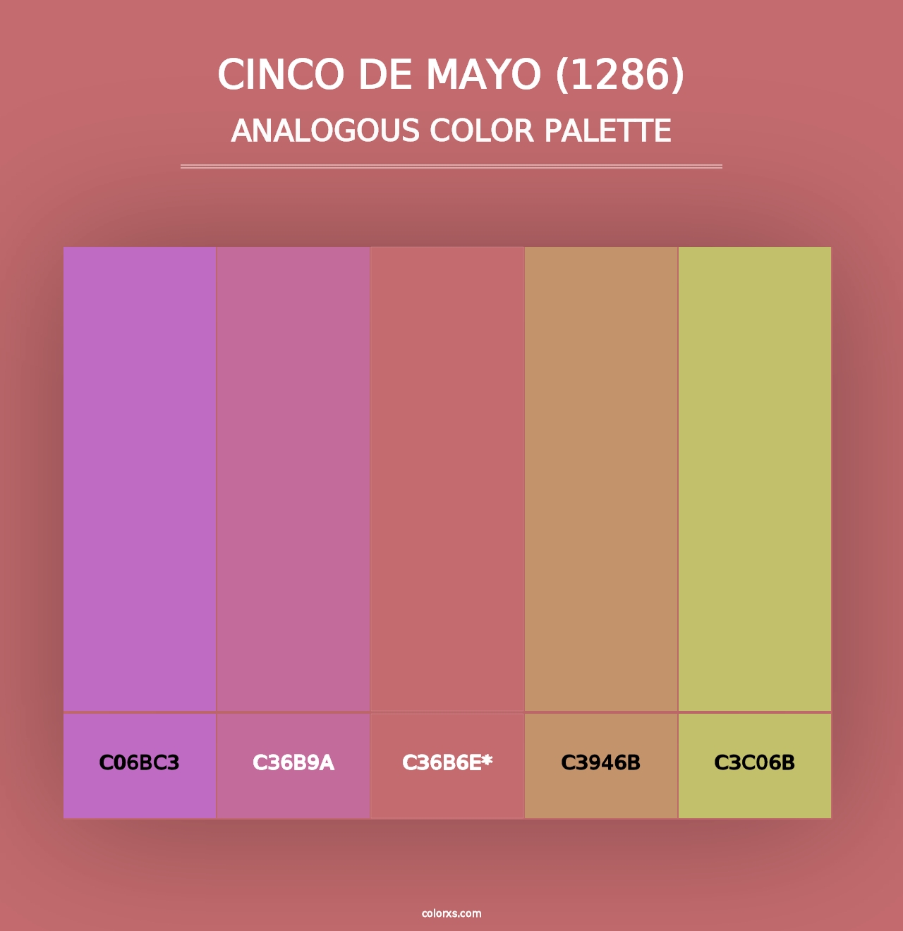 Cinco de Mayo (1286) - Analogous Color Palette