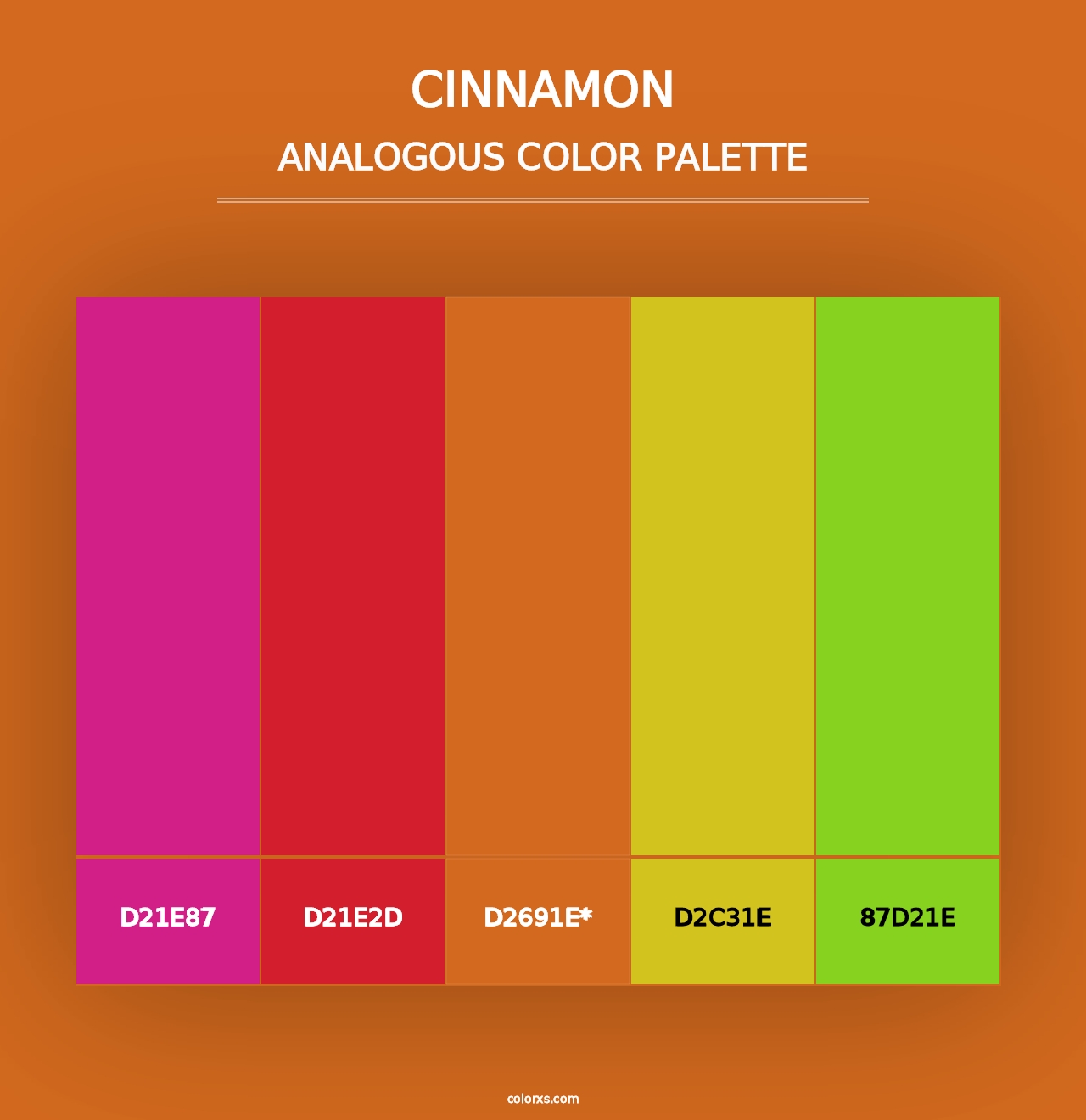 Cinnamon - Analogous Color Palette