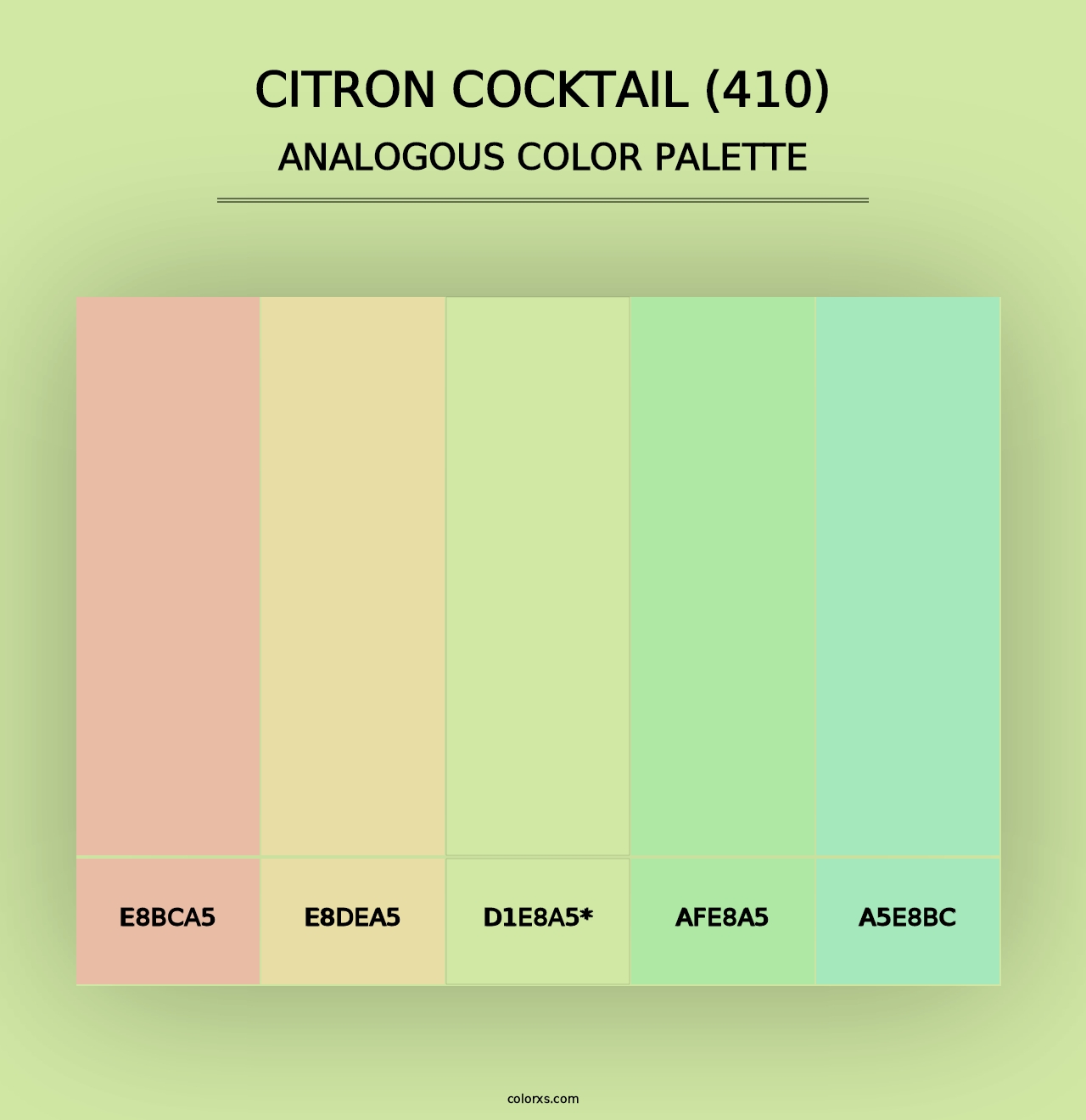 Citron Cocktail (410) - Analogous Color Palette