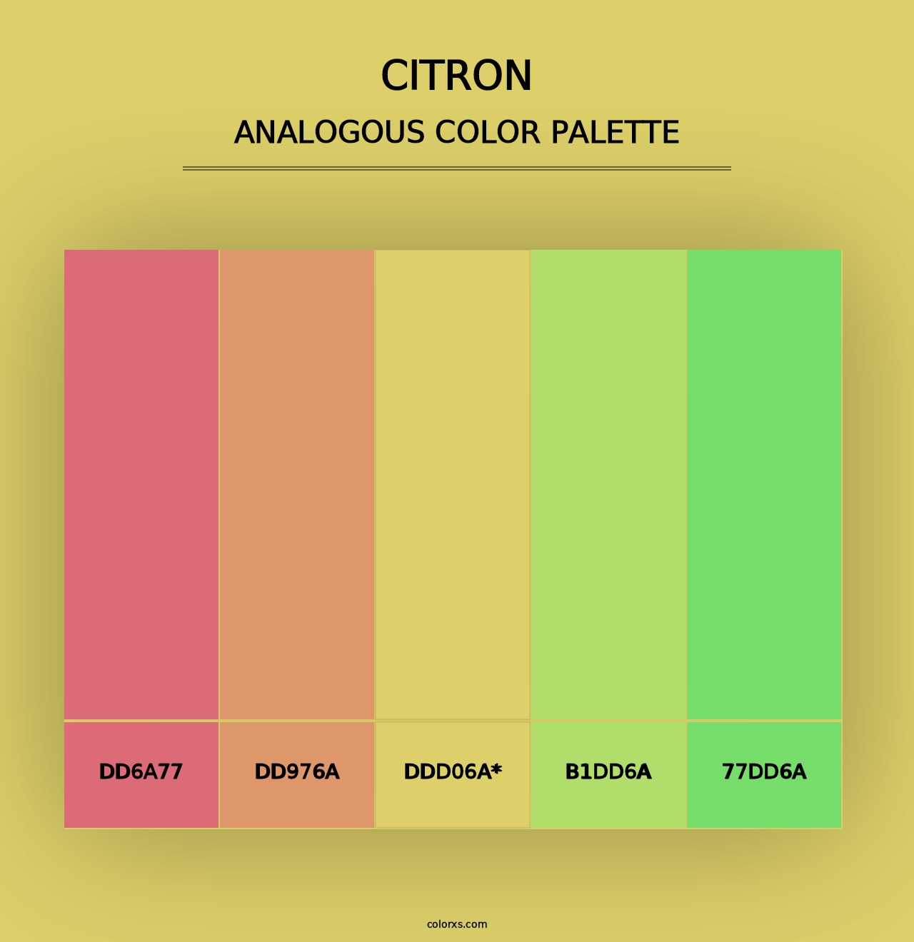 Citron - Analogous Color Palette