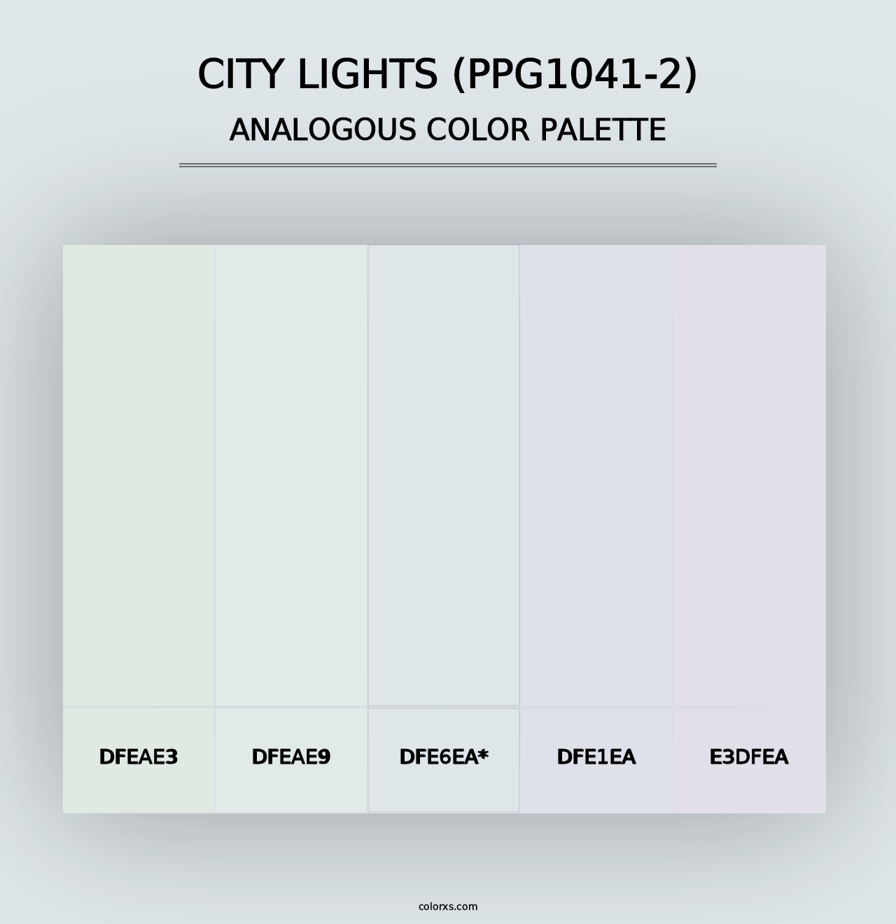 City Lights (PPG1041-2) - Analogous Color Palette