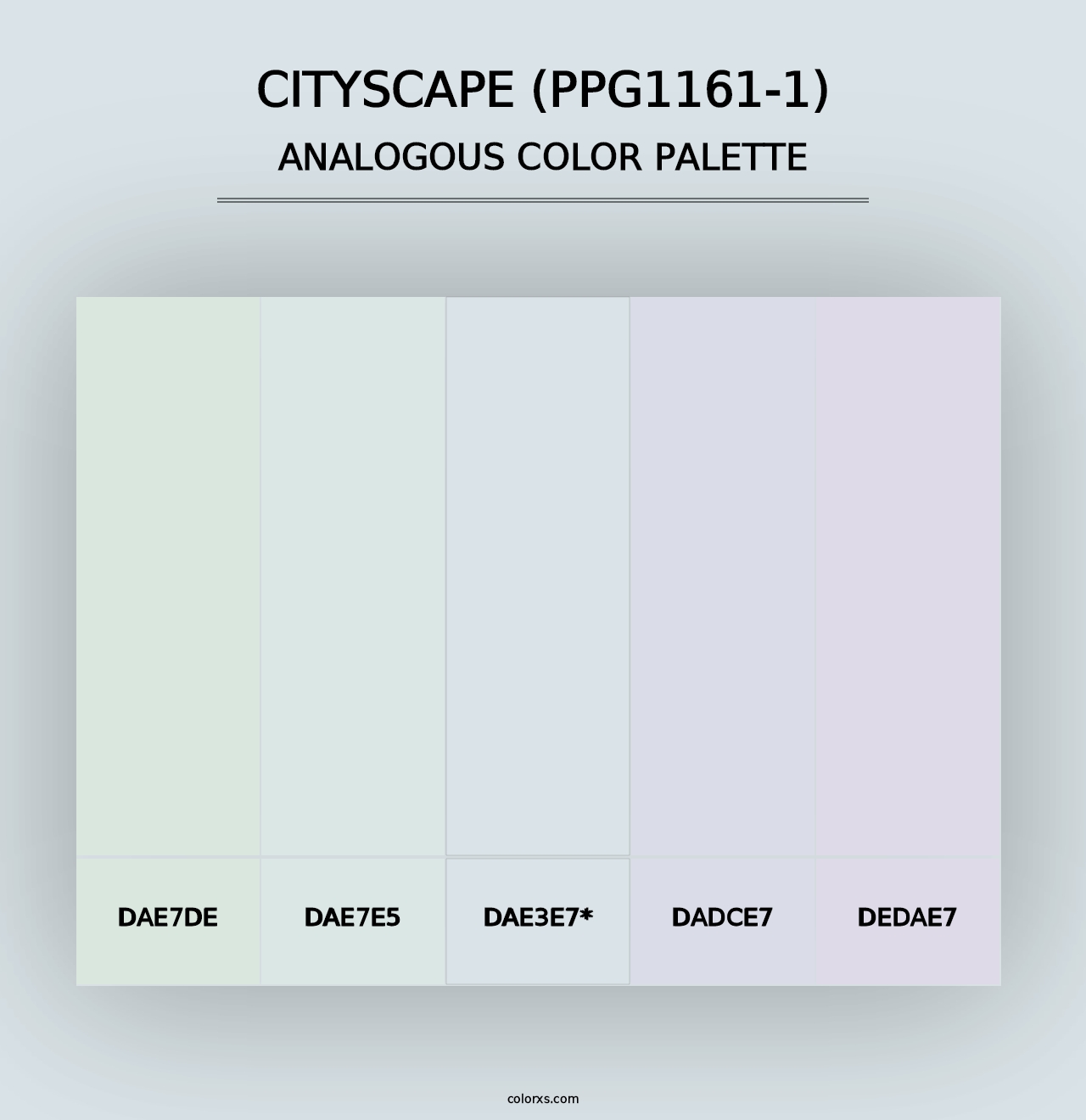 Cityscape (PPG1161-1) - Analogous Color Palette