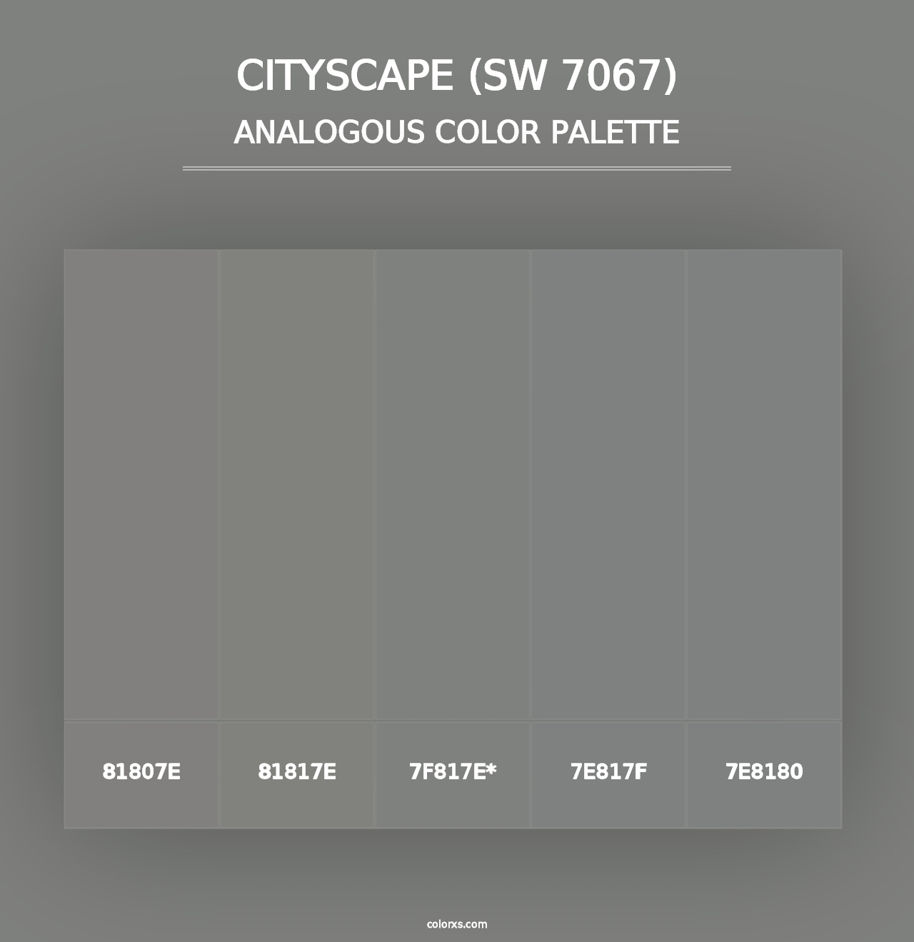 Cityscape (SW 7067) - Analogous Color Palette