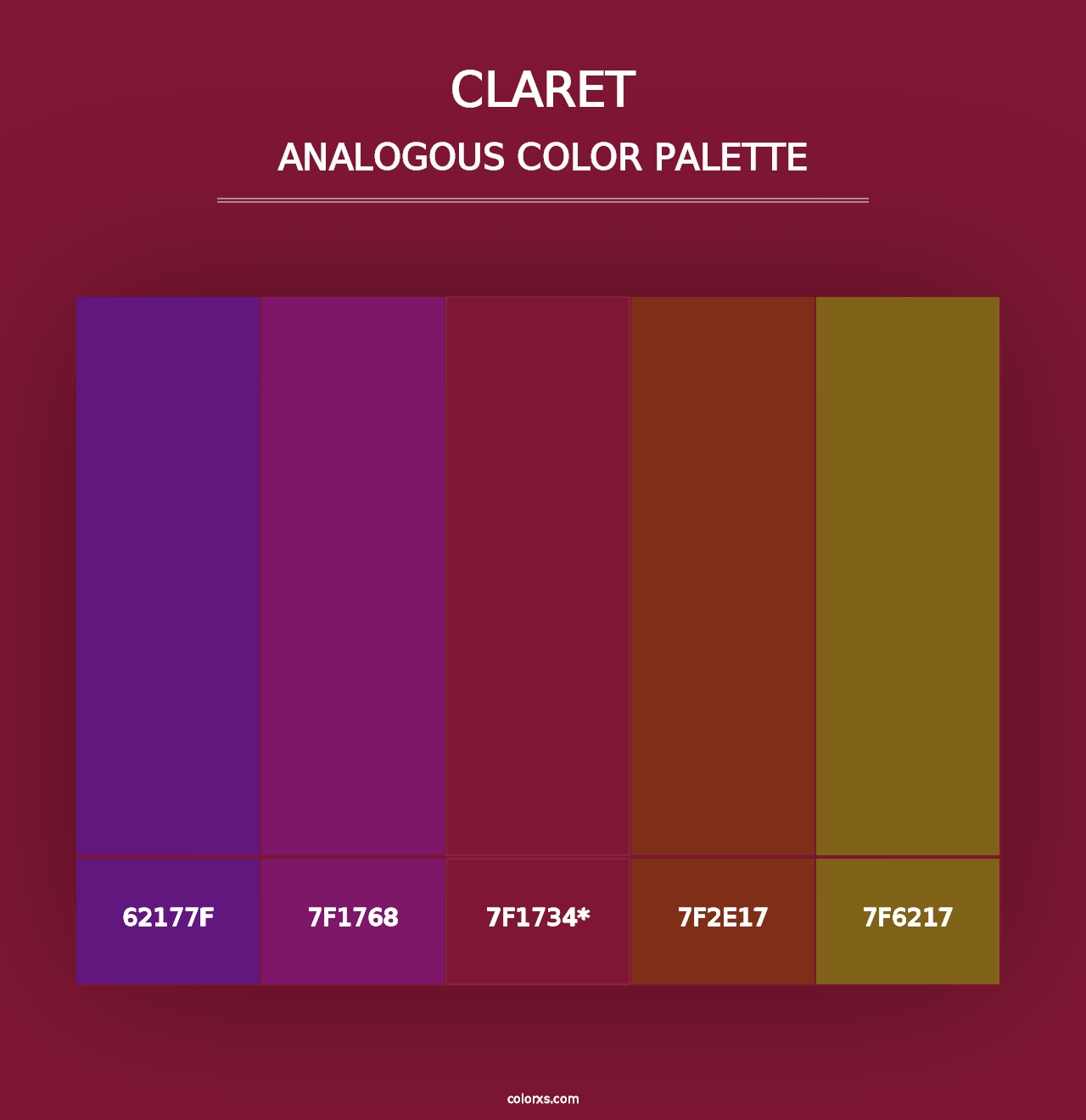 Claret - Analogous Color Palette