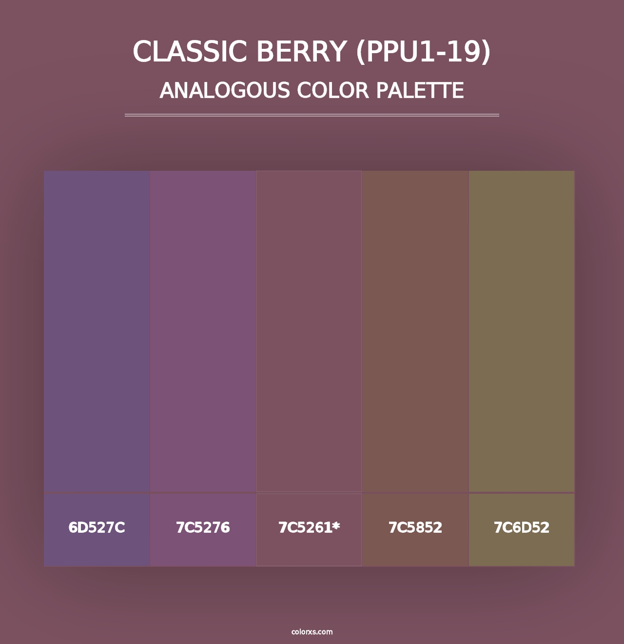 Classic Berry (PPU1-19) - Analogous Color Palette