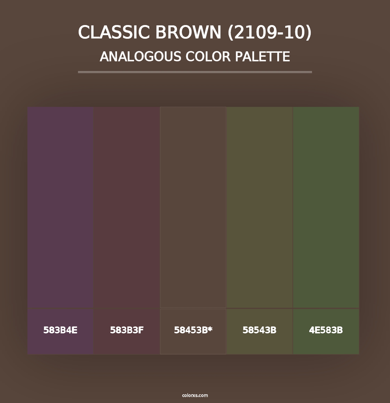 Classic Brown (2109-10) - Analogous Color Palette