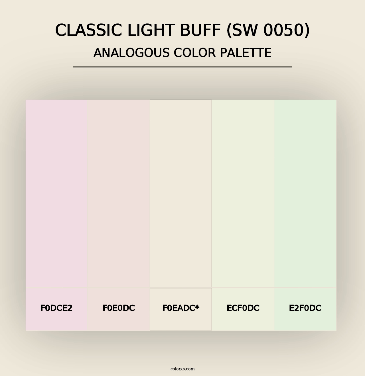 Classic Light Buff (SW 0050) - Analogous Color Palette