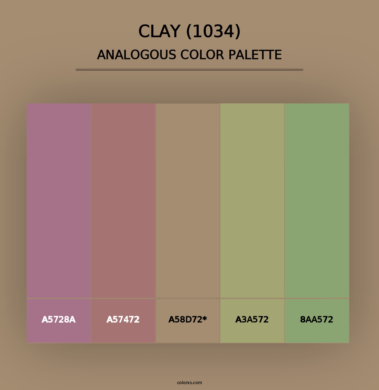 Clay (1034) - Analogous Color Palette