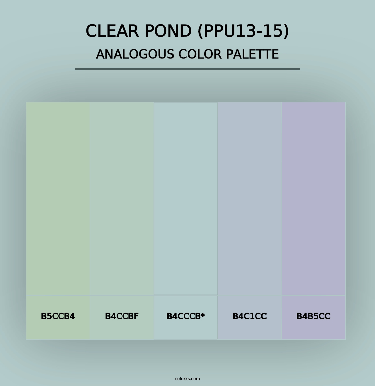 Clear Pond (PPU13-15) - Analogous Color Palette