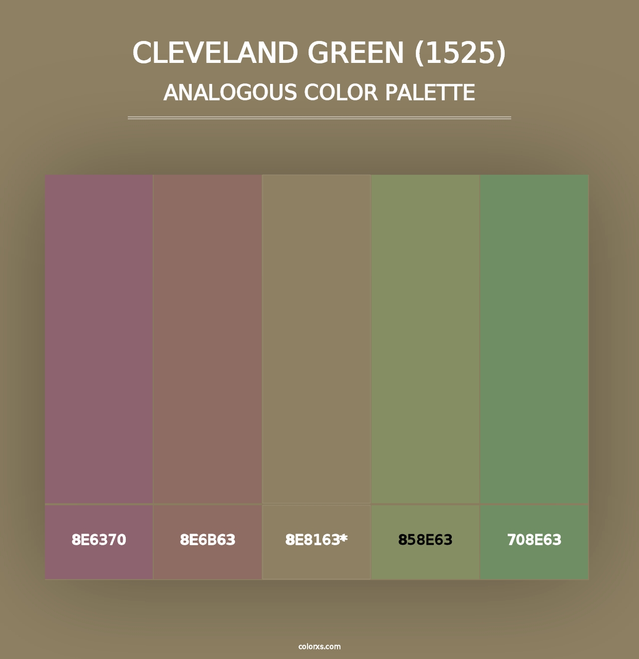 Cleveland Green (1525) - Analogous Color Palette