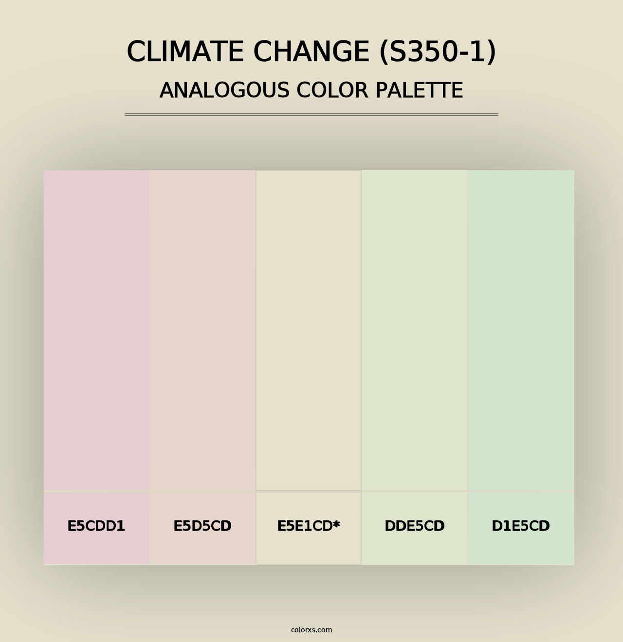 Climate Change (S350-1) - Analogous Color Palette