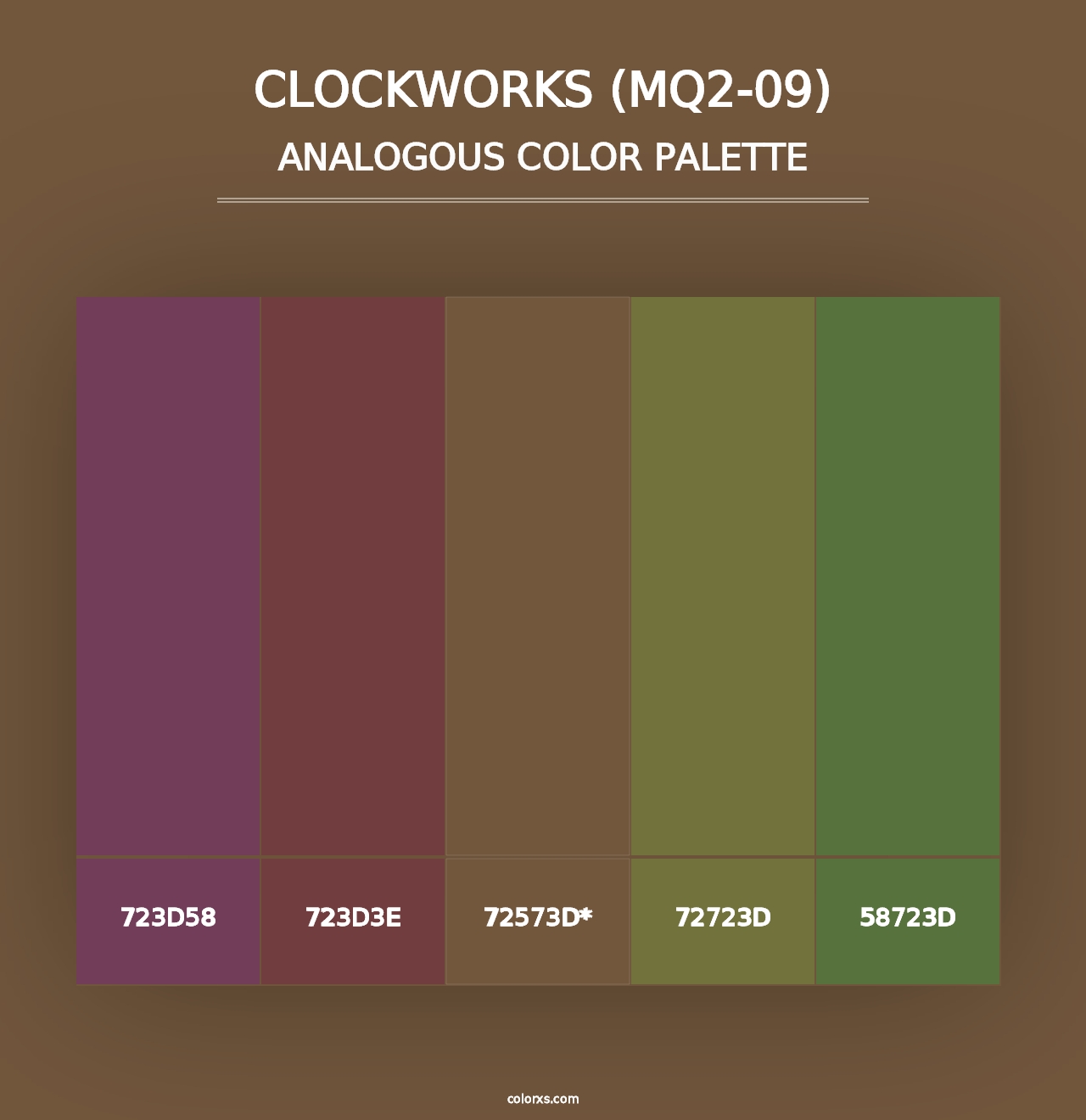 Clockworks (MQ2-09) - Analogous Color Palette