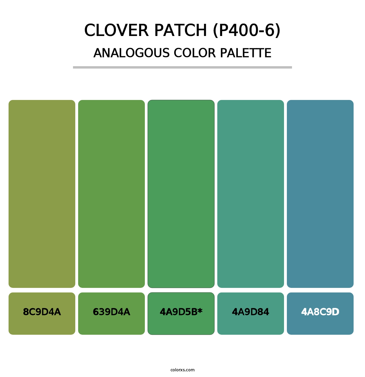 Clover Patch (P400-6) - Analogous Color Palette