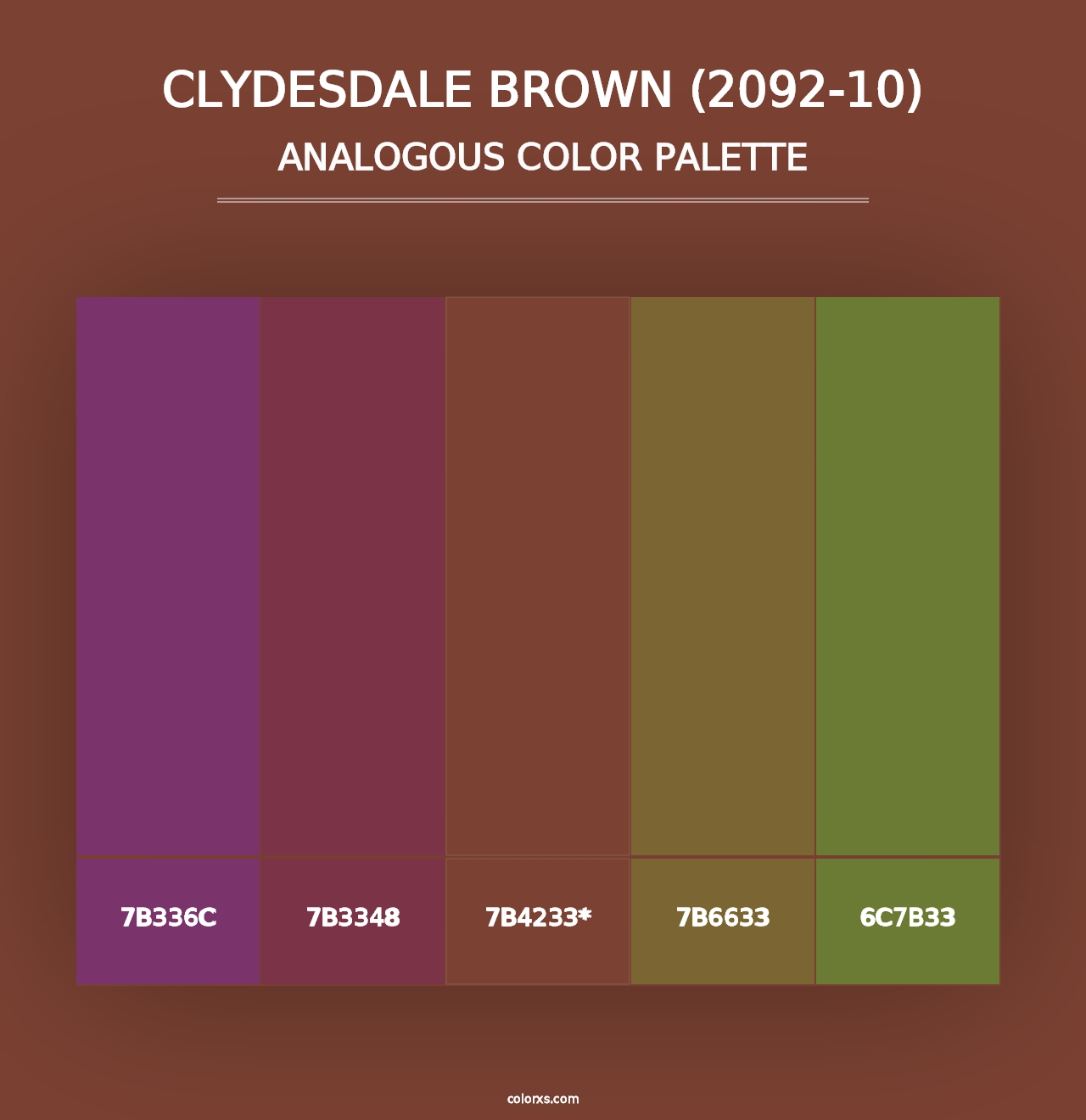 Clydesdale Brown (2092-10) - Analogous Color Palette