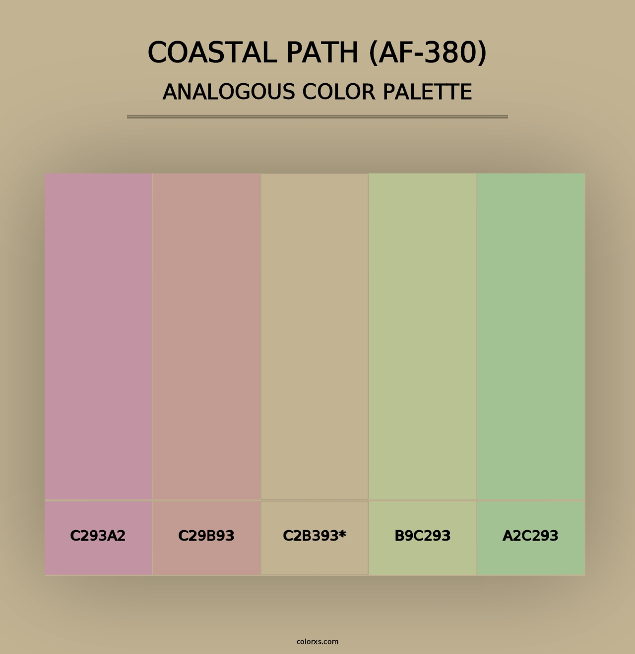 Coastal Path (AF-380) - Analogous Color Palette