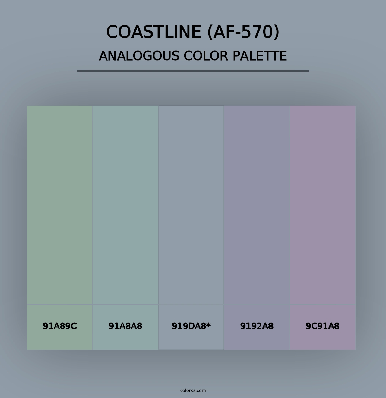 Coastline (AF-570) - Analogous Color Palette