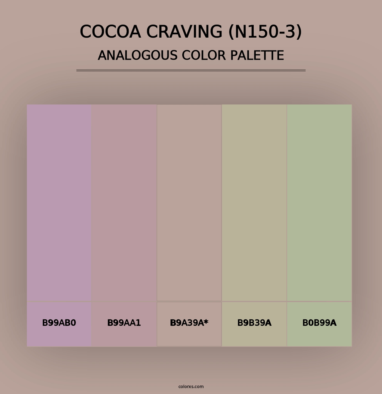 Cocoa Craving (N150-3) - Analogous Color Palette