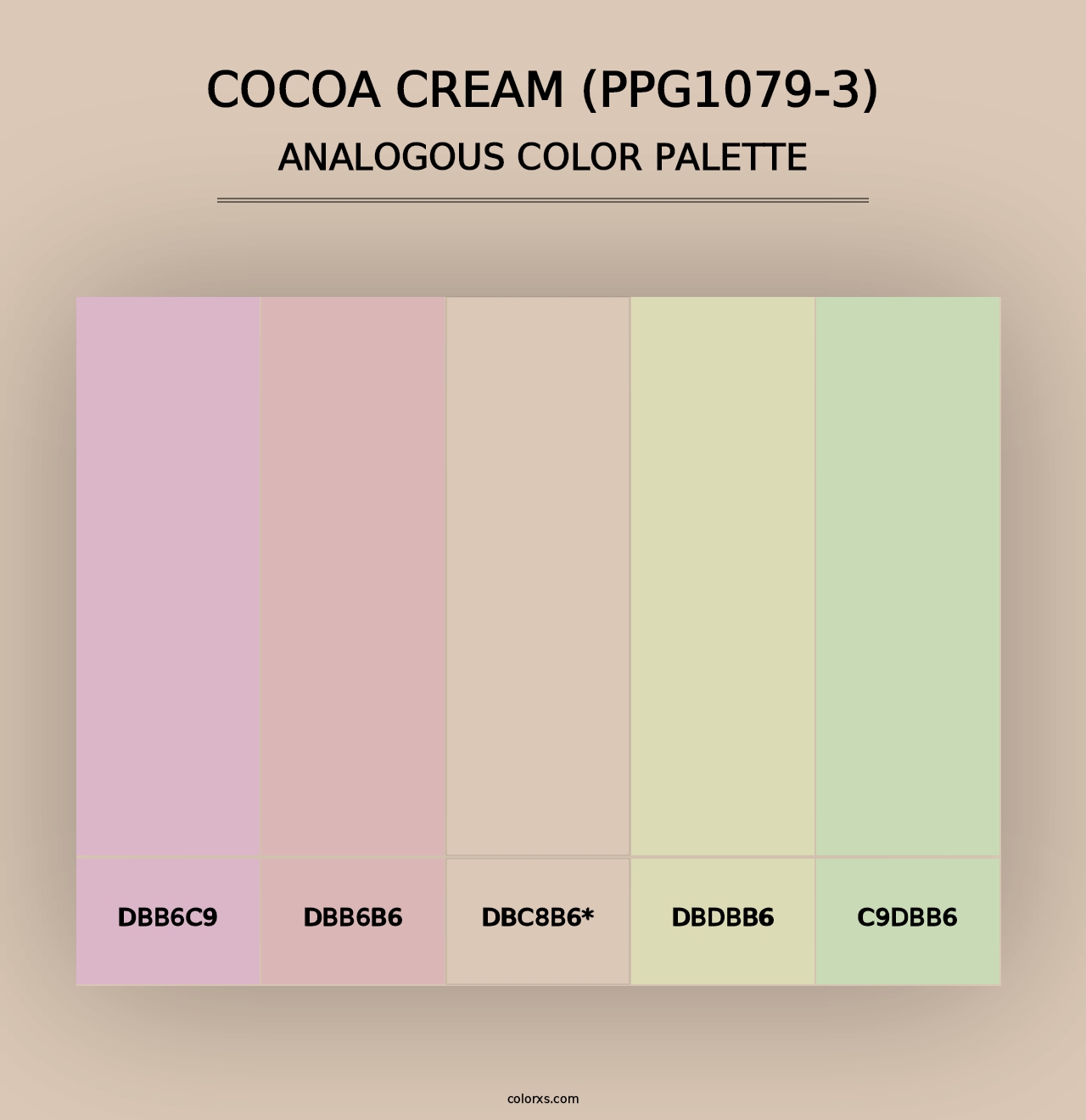 Cocoa Cream (PPG1079-3) - Analogous Color Palette