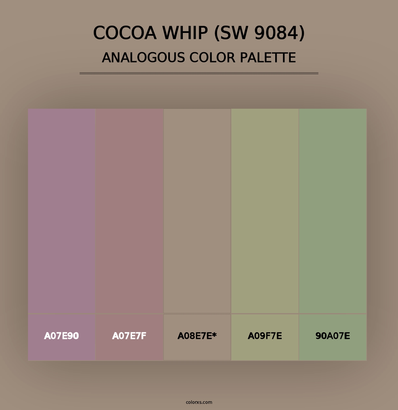 Cocoa Whip (SW 9084) - Analogous Color Palette