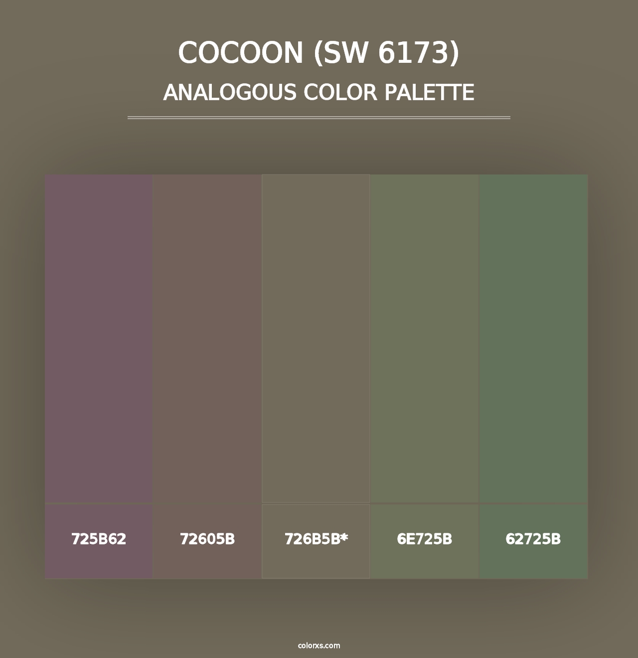 Cocoon (SW 6173) - Analogous Color Palette