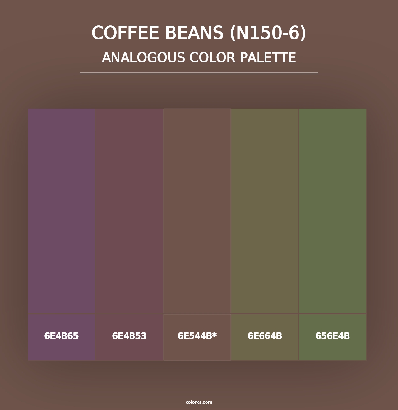 Coffee Beans (N150-6) - Analogous Color Palette