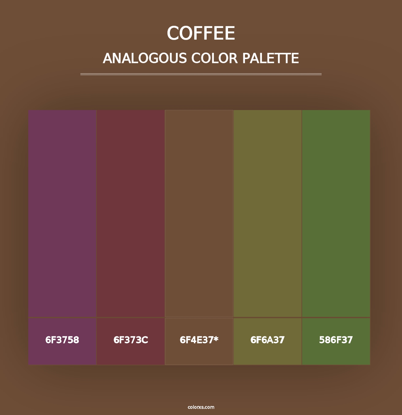 Coffee - Analogous Color Palette